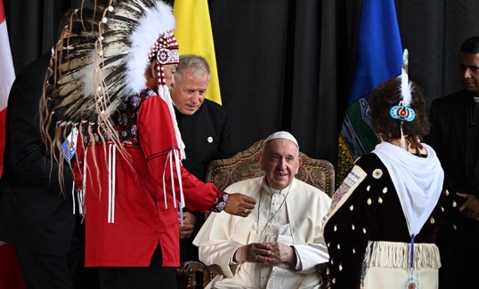 El papa Francisco, se encuentra en Canadá para iniciar una visita de seis días