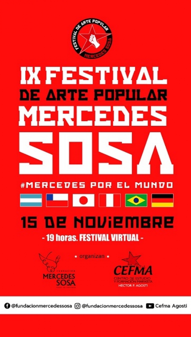 La Fundación Mercedes Sosa y CEFMA organizan el Festival de Arte Popular &quot;Mercedes Sosa&quot;