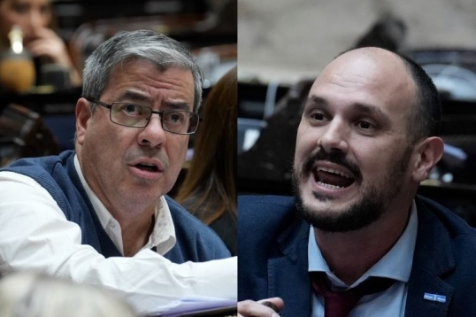 Germán Martínez cruzó al diputado libertario Santiago Santurio