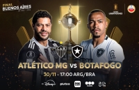 Atlético Mineiro enfrenta al Botafogo, en la final de la Copa Libertadores