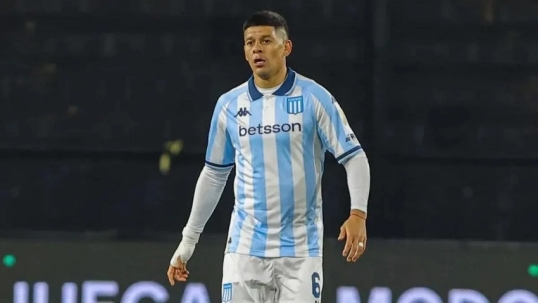 Racing: Marcos Rojo sufrió un desgarro y estará inactivo