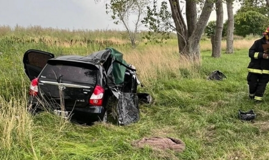 Choque y vuelco fatal en la Ruta 11 a la altura General Conesa