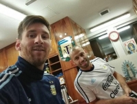 Messi se encuentra en el país junto a Javier Mascherano y se sumaron al seleccionado argentino