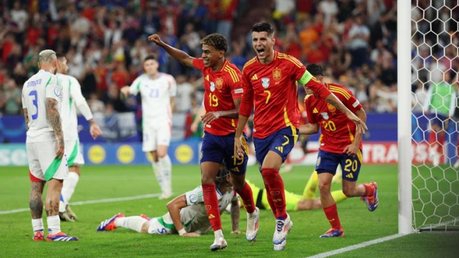 Eurocopa 2024: España clasificó a octavos de final al derrotar a Italia, por 1 a 0