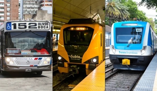 Funcionamiento del transporte y los servicios en Año Nuevo en Capital Federal