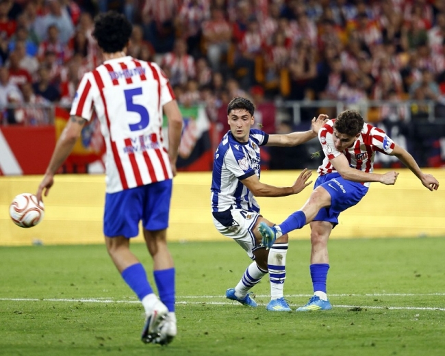 Real Sociedad le ganó en los penales al Atlético Madrid y se consagró campeón de la Copa del Rey