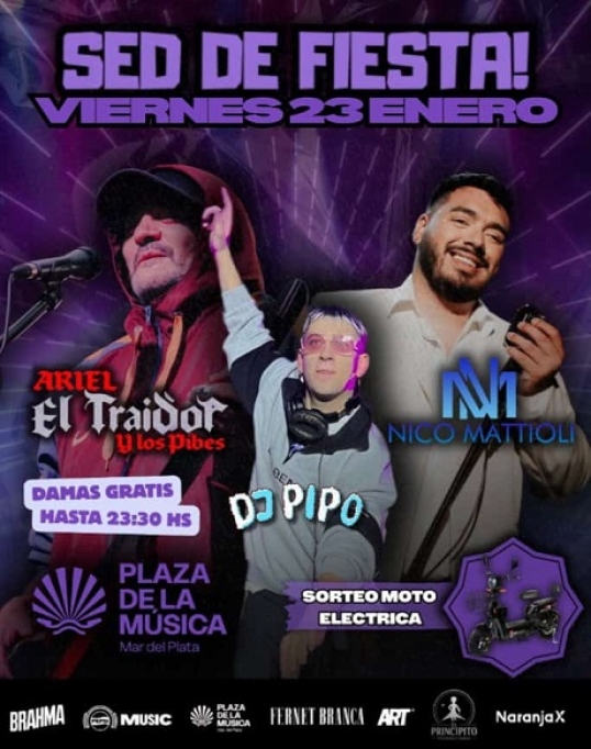 Una nueva edición de Sed Fiesta! llega a Plaza de la Música Mar del Plata