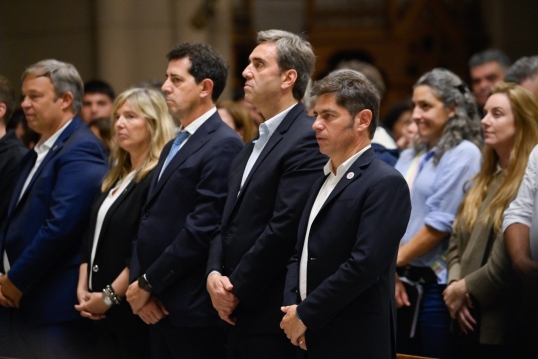 La misa en Luján por el Papa Francisco reunió al Gobierno Nacional y Bonaerense
