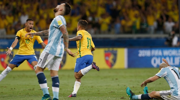 Eliminatorias Rusia 2018: Argentina perdió con Brasil 3-0 en el estadio Mineirao
