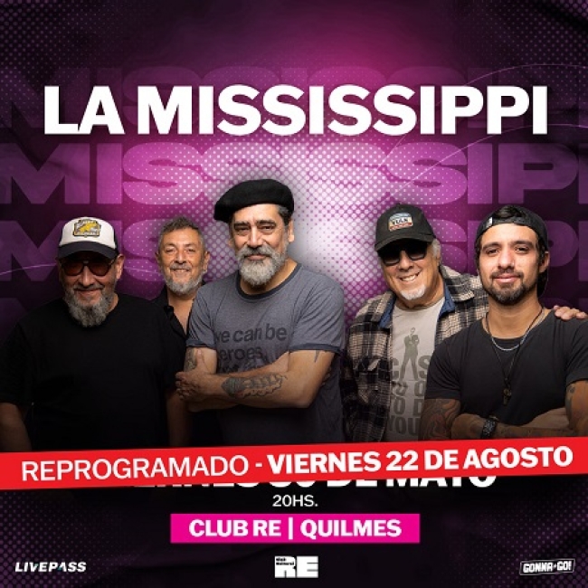 La Mississippi llega a Club Re de Quilmes con un show especial