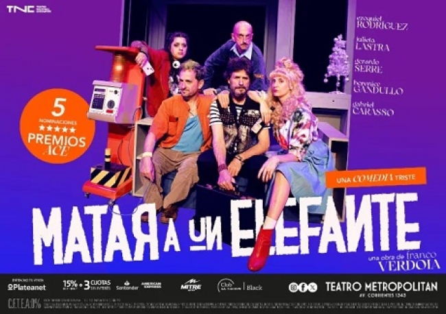 "Matar a un elefante" se presentará durante enero y febrero en el Teatro Metropolitan