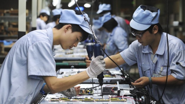La actividad industrial en China, se situó en mayo en el nivel más bajo en tres meses