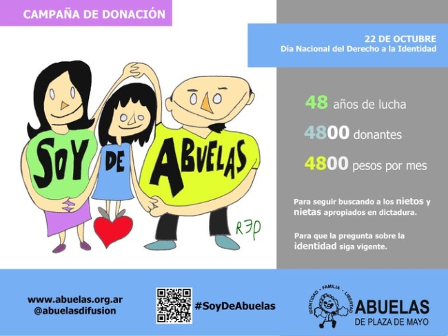 Sumate a la campaña: “Soy de Abuelas”