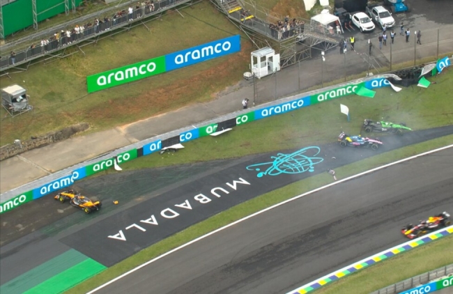 Fórmula 1: Bronca de Colapinto tras su choque en Brasil