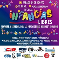 Este sábado en la Plaza de los Dos Congresos FESTIVAL x las INFANCIAS