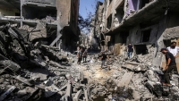 Muestran el campo de refugiados palestinos de Nuseirat tras la incursión de Israel