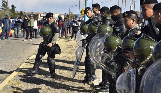 Santa Fe: Gendarmería desplegó un operativo antipiquetes por conflicto con vigiladores