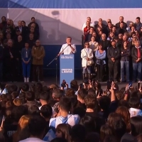 Multitudinario acto por la liberación de Cristina