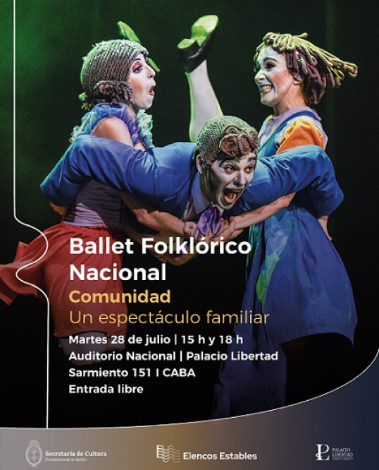 El Ballet Folklórico Nacional presenta Comunidad en el Palacio Libertad