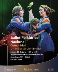 El Ballet Folklórico Nacional presenta Comunidad en el Palacio Libertad