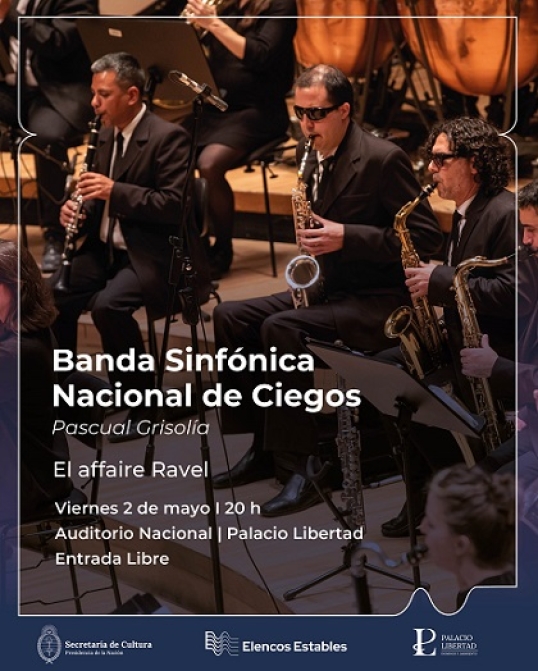 La Banda Sinfónica Nacional de Ciegos homenajeará a Maurice Ravel