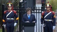 Javier Milei encabezó el acto central por el Día del Veterano y de los Caídos en la Guerra de Malvinas