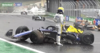 Fórmula 1: Franco Colapinto, se estrelló contra el muro y quedó afuera del Gran Premio de Brasil