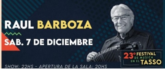 Raúl Barboza se presenta en el Torcuato Tasso