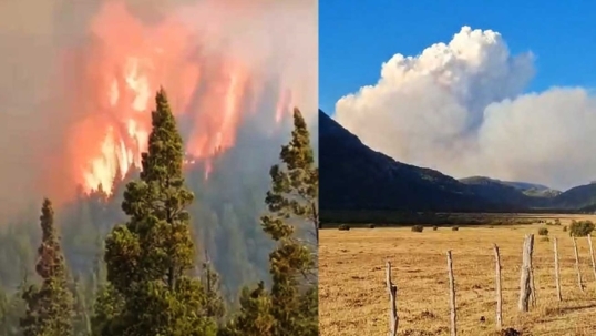 Chubut: Empeoran los incendios forestales en Los Alerces y en la región andina