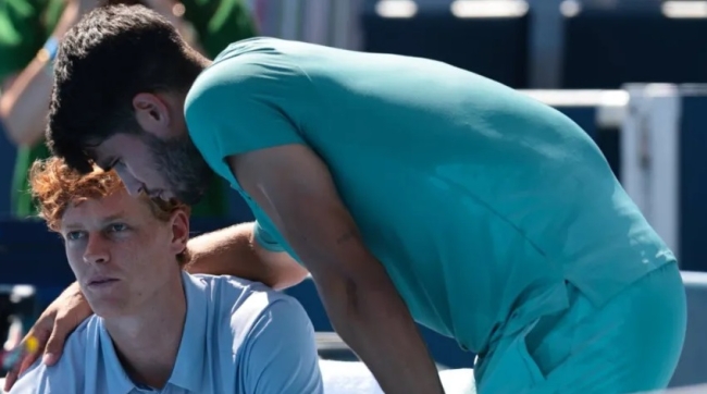 Masters 1000 de Cincinnati: Carlos Alcaraz, se consagra campeón al abandonar Sinner