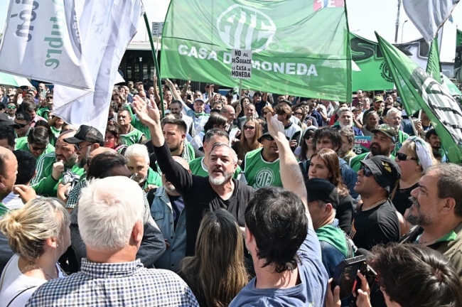 ATE protestó en Casa de Moneda ante el anuncio de cierre
