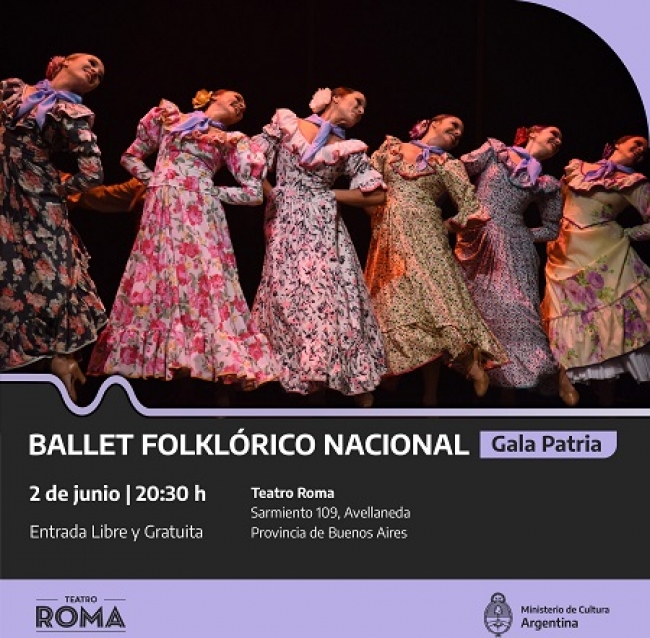 El Ballet Folklórico Nacional en el Teatro Roma de Avellaneda