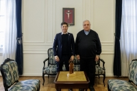 El gobernador Axel Kicillof recibió a monseñor Marcelo Colombo