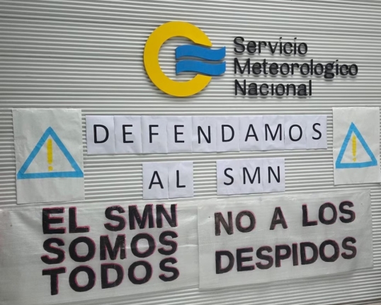 Anuncian un apagón informativo en el Servicio Meteorológico Nacional
