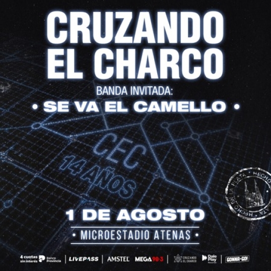 Cruzando El Charco celebra sus 14 años en el Microestadio Atenas de La Plata