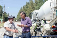 Gabriel Katopodis visitó Marcos Paz y recorrió obras de infraestructura vial e hidráulica