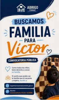 Se busca una familia para Víctor