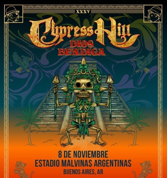 Cypress Hill llega a la Argentina y se presenta en el Estadio Malvinas Argentinas