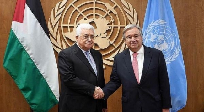 Mahmoud Abbas y Guterres abordan la crisis entre Israel y Palestina al reunirse en la ONU