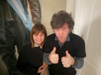Patricia Bullrich visitó en Olivos a Javier Milei