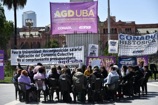 Docentes universitarios darán clases públicas en la Plaza de Mayo