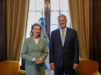 Diana Mondino recibió al Secretario General de la OCDE, Mathias Cormann