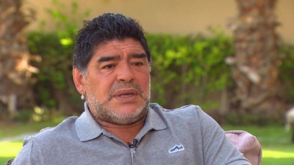 Diego Maradona volvió a advertir que el fútbol argentino &quot;está quebrado&quot;