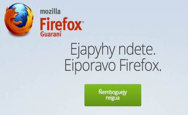 Mozilla lanza este lunes &quot;Aguaratata&quot;, su versión en guaraní