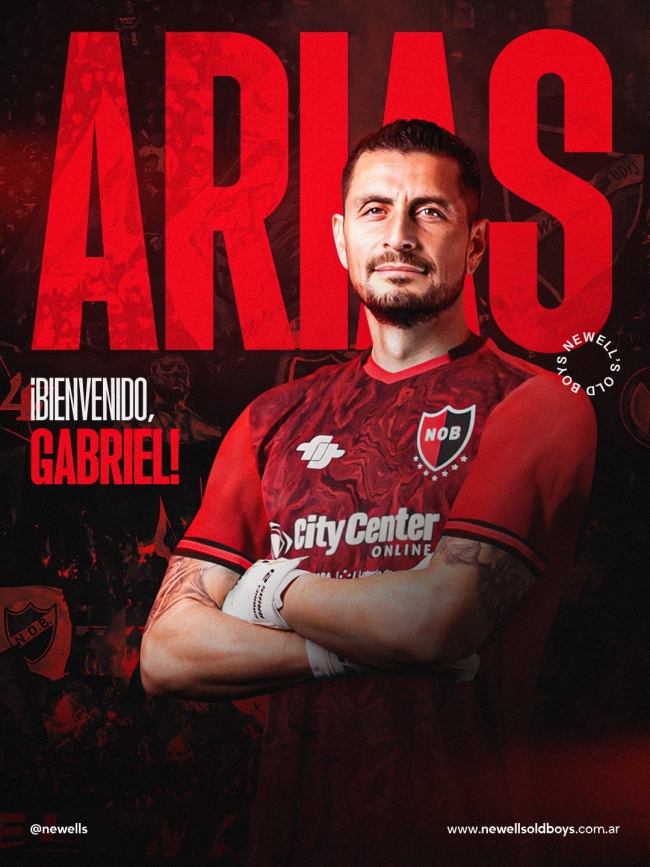 Gabriel Arias, es nuevo jugador de Newell’s Old Boys
