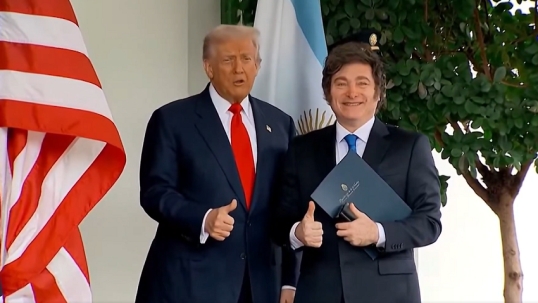 Donald Trump, felicitó a Javier Milei, por el triunfo de La Libertad Avanza
