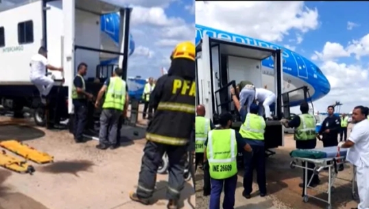 Aeropuerto de Ezeiza: Tres heridos tras la caída de un elevador hidráulico