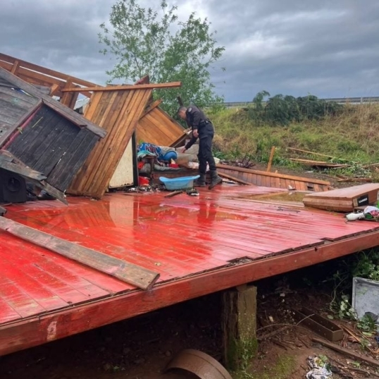 Misiones: Un tornado dejó una víctima fatal en la zona de San Pedro