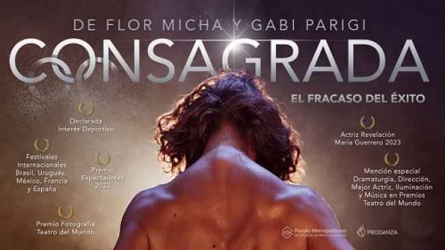 «Consagrada, el fracaso del éxito», últimas 3 funciones en Timbre 4