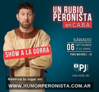 Un Rubio peronista presenta su nuevo espectáculo "Daño Cerebral Mínimo"